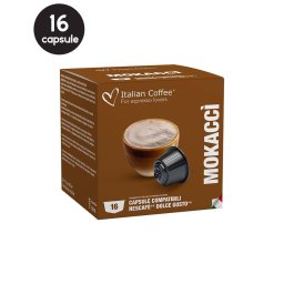 16 Capsule Italian Coffee Mokacci - Compatibile Dolce Gusto