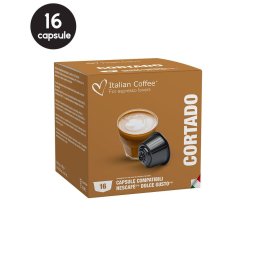 16 Capsule Italian Coffee Cortado - Compatibile Dolce Gusto