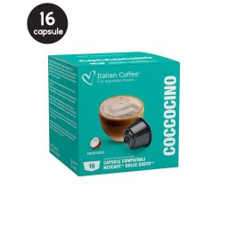 16 Capsule Italian Coffee Coccocino - Compatibile Dolce Gusto