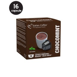 16 Capsule Italian Coffee Chocomint - Compatibile Dolce Gusto