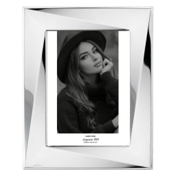 Rama Foto Argint Lucida 13x18cm Lemn Alb