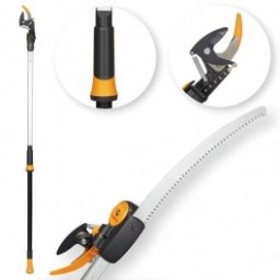Set foarfeca telescopica Fiskars UPX86 + accesoriu fierastrau UPX