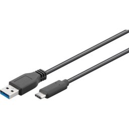 Goobay 71221 USB cable 2 m USB 3.2 Gen 1 (3.1 Gen 1) USB A USB C Black
