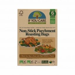 Pungi pentru copt nealbite (fara clor) compostabile medium 6buc If You Care