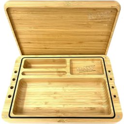 Raw Tava de rulat Spirit Box din Bambus + Capac 30 x 19,8cm