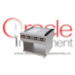 Fry top electric cu suprafață netedă/striată 90x100 cm