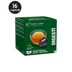 16 Capsule Italian Coffee Ceai Digestiv - Compatibile Dolce Gusto