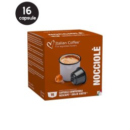 16 Capsule Italian Coffee Nocciole - Compatibile Dolce Gusto