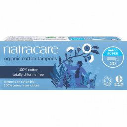 Tampoane super din bumbac organic, Natracare, 20 buc