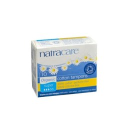 Tampoane super din bumbac organic, Natracare, 10 buc
