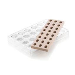 Kit Matrita Policarbonat + silicon, 24 cavitati, 2.3 x 3.3 x H 1.5 cm, 8.5 ml (CH014)