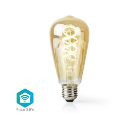 Nedis WIFILRT10ST64 - Bec LED dimmabil ST64 E27/4,9W/230V Wi-Fi 1800-6500K