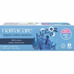 Tampoane super plus din bumbac organic, Natracare, 20 buc
