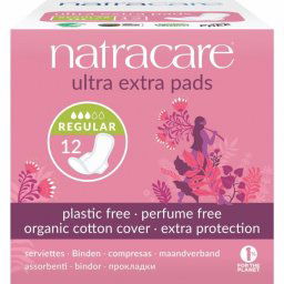 Absorbante Ultra Extra de noapte (3 picaturi) - normal, Natracare, 12 buc