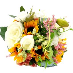 Buchet mireasa din flori de matase, Floarea-Soarelui - FEIS203006