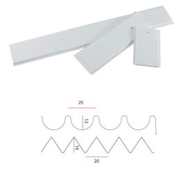 Pieptene Decorare, 2 Modele Decoruri, Rotund si Ascutit, Material Plastic, L 70 cm