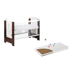 Patut KLUPS Little Giraffe Wenge + Saltea 12 MyKids