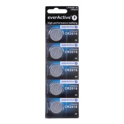 Lithium batteries mini everActive CR2016 blister 5 pcs.