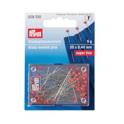 Ace cu gamalie de sticla super-fine pentru matase/voal 35 x 0.40 mm,Prym, 29700