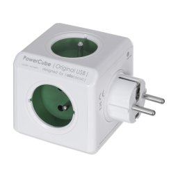 Prelungitor Allocacoc PowerCube Original USB Type E power extension 4 AC outlet(s) Indoor Blue
