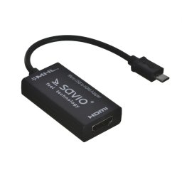 Savio CL-32 cable interface/gender adapter Micro-USB 5 pin HDMI Black