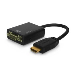 Savio CL-23 video cable adapter VGA (D-Sub) HDMI Type A (Standard) Black