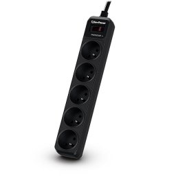 Prelungitor CyberPower Tracer III B0520SC0-FR surge protector Black 5 AC outlet(s) 200 - 250 V 1.8 m