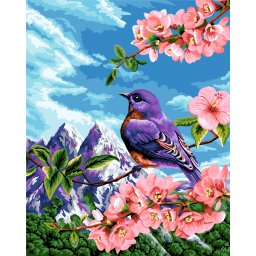 Set pictura pe numere, cu sasiu, Prospetime, 40x50 cm