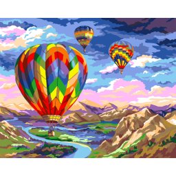 Set pictura pe numere, cu sasiu, Zbor, 40x50 cm