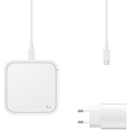 Stand de birou incarcare USB-C Qi 15W Alb