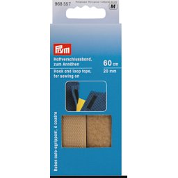 Banda Velcro, arici, de cusut, 60 cm lungime x 20 mm latime, bej Prym