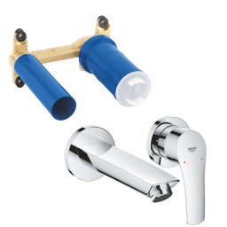 Baterie lavoar Grohe Eurosmart New, corp incastrat inclus, crom(29337003,23571000)