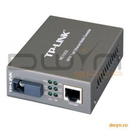 Convertor RJ45 10/100M la fibra SC single-mode 100M, Full-duplex, Tx:1310nm, Rx:1550nm, pana la 20Km