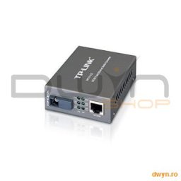 Convertor RJ45 10/100M la fibra SC single-mode 100M, Full-duplex, Tx:1550nm, Rx:1310nm, pana la 20Km
