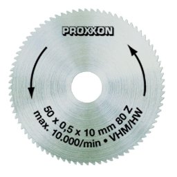 Disc debitor din carbid, 50mm, 80 dinti, Proxxon 28011