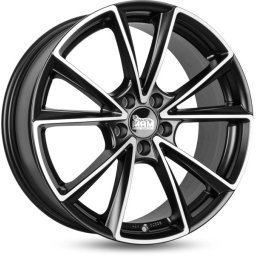Janta aliaj MAM A5 negru mat polish 8x18 5x112 ET35