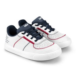 Pantofi Baieti Bibi Agility Mini Alb/Rosu/Naval
