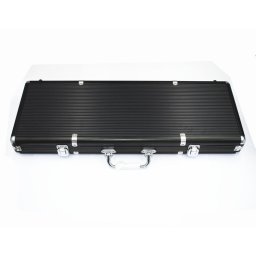 Servieta poker aluminiu pentru 500 jetoane (culoare neagra)
