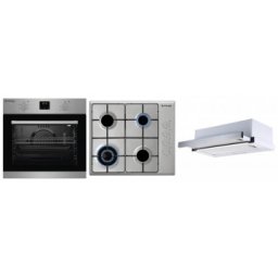 Set Pyramis COMFORT POWER SLIDING compus din cuptor electric, plita cu gaz si hota telescopica