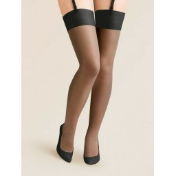 Ciorapi marimi mari pentru portjartier Gabriella 166 Cher Plus Size 15 den