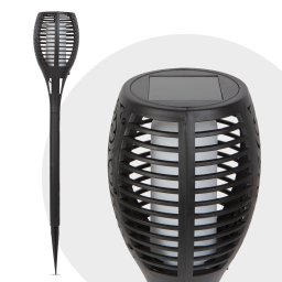 Lampa Solara LED tip Torta cu Imitatie Flacara Miscatoare, Inaltime 51cm