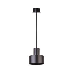 Lustră pe cablu RIF 1xE27/60W/230V d. 15 cm neagră