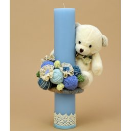 Lumanare de botez Spring bear