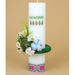 Lumanare de botez traditional Dominic