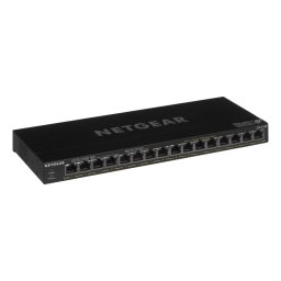Switch Netgear GS316P Unmanaged Gigabit Ethernet (10/100/1000) Power over Ethernet (PoE) Black