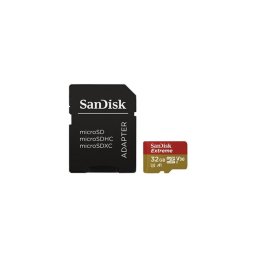 Sandisk Extreme Microsdhc 32 Gb 100/60 Mb/S A1 C10 V30 Uhs-I U3 Mobile + Adaptor