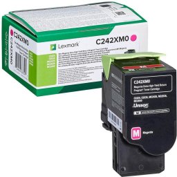 Toner Lexmark de capacitate mare C242XM0, 3500 de pagini, Magenta