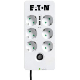 Prelungitor Eaton PB6UD 6x Schuko, 2x USB, Alb