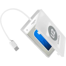 Rack extern Axagon ADSA-1S, USB 2.0, compatibil 2.5 inch SATA HDD/SSD, 3 Gbit/s, Alb