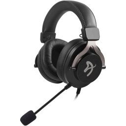 Casti gaming Arozzi ARIA, microfon detasabil, telecomanda pe fir, jack 4pole 3.5mm cu splitter inclus, Negru